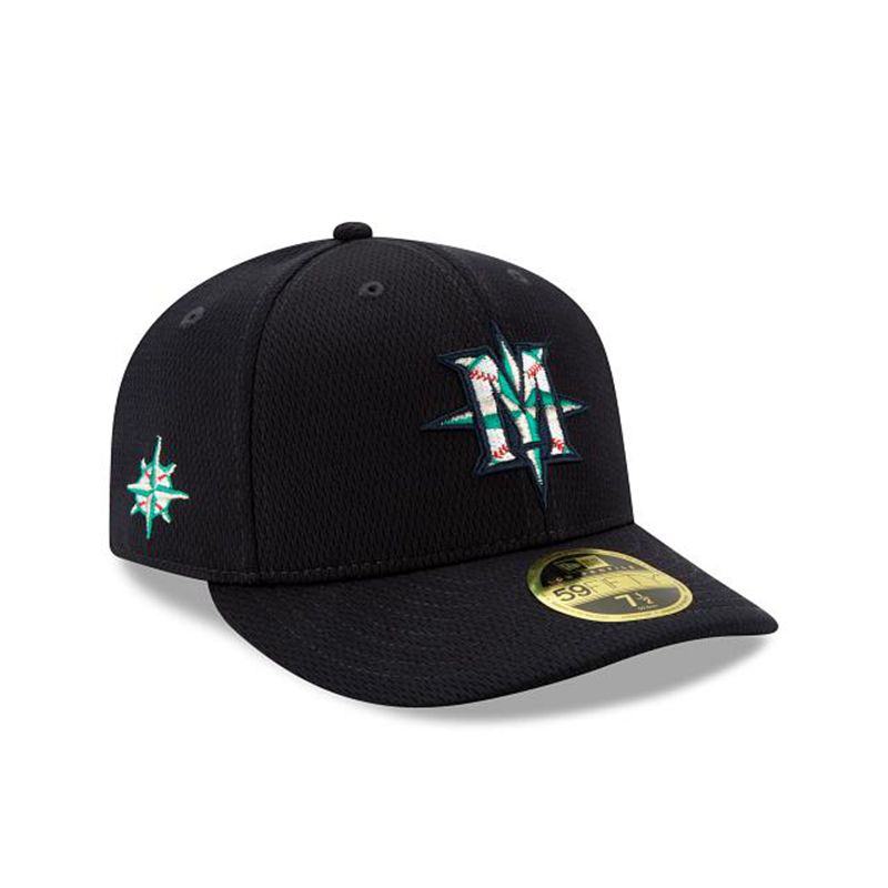 MLB Seattle Mariners 2021 Spring Training Low Profile 59Fifty Fitted (NPX6941) - Blue New Era Caps